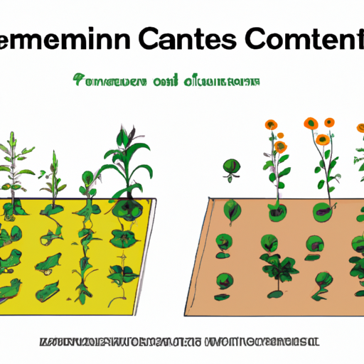 Visual representation of the advantages of companion planting